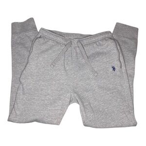 U.S. Polo Assn. Grey Fleece Jogger Sweatpants (M)